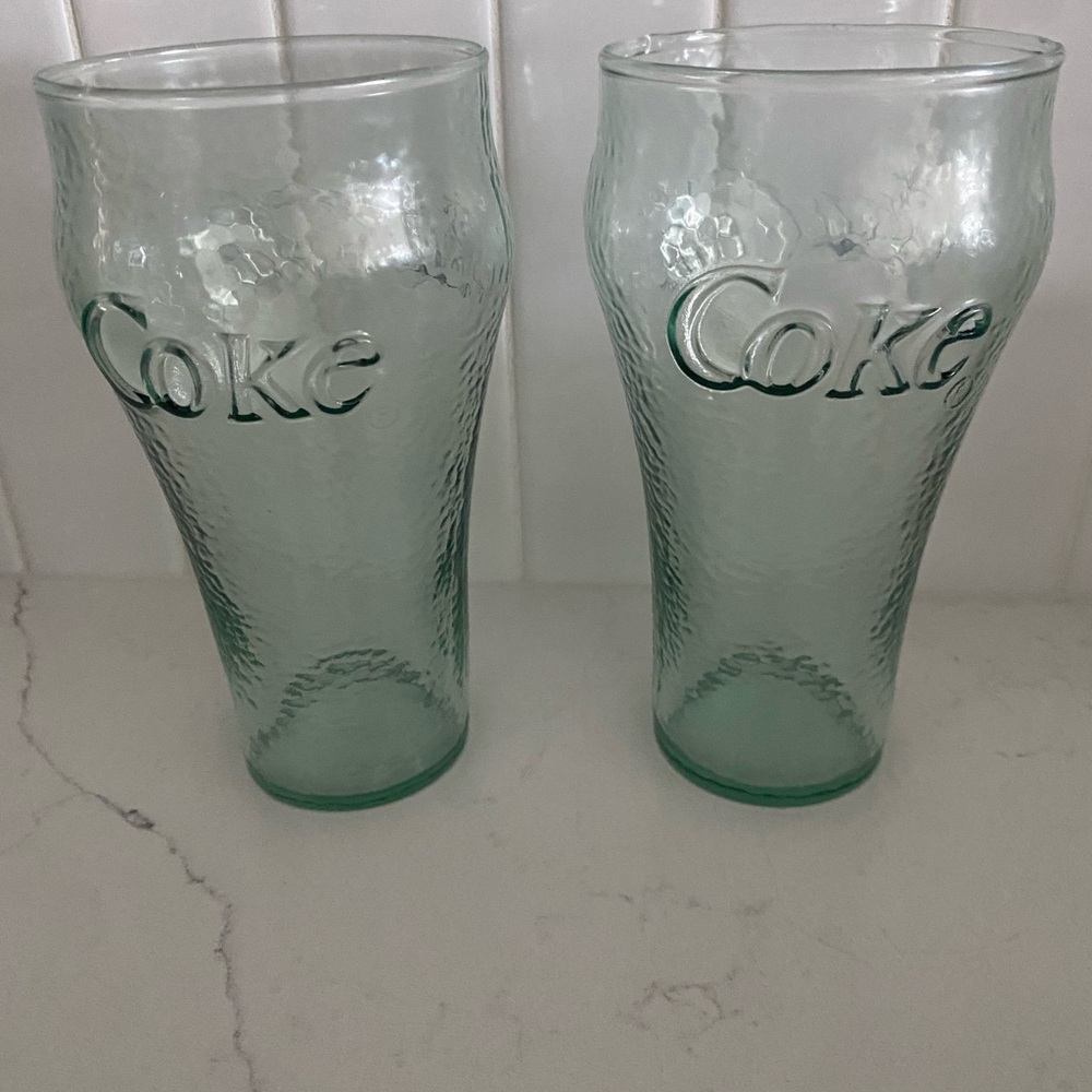 Coke Glass Set - Green (2)